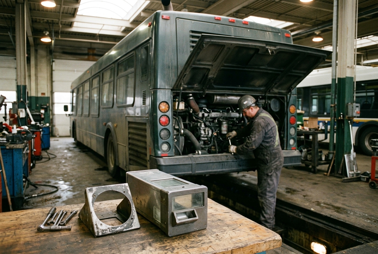 Finance sees one bus; maintenance sees an engine and a fare box with their own histories